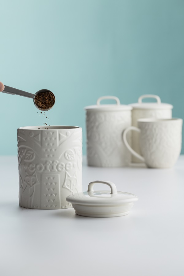 Банка с крышкой для кофе белая In the Forest MASON CASH  00-3871153 Белый  - Вид №3