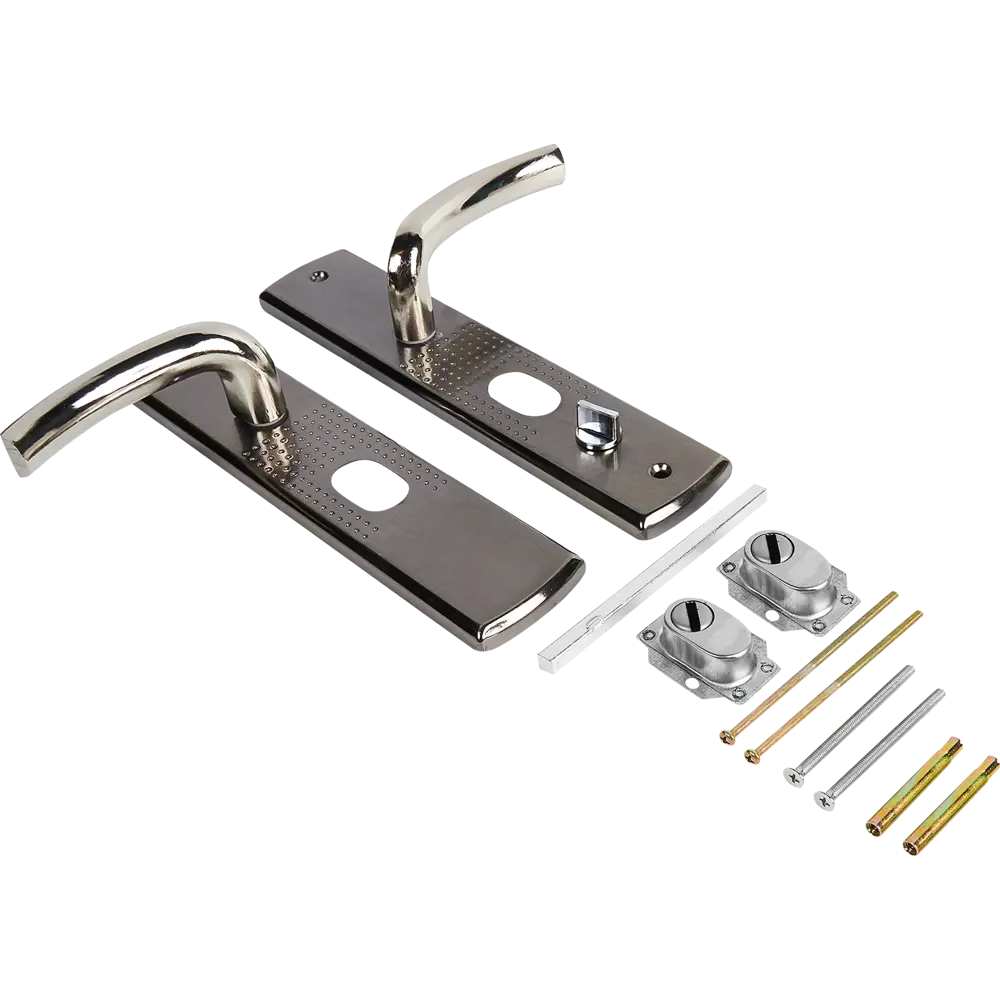 НОРА-М Ручка на планке для китайских дверей левосторонняя, матовый никель 85539452 STLM-1359725 - Вид №2