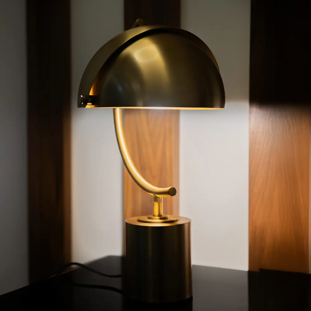 Настольная лампа Camelion Sunny в бронзовом исполнении для спальни 89413700 STLM-1570249