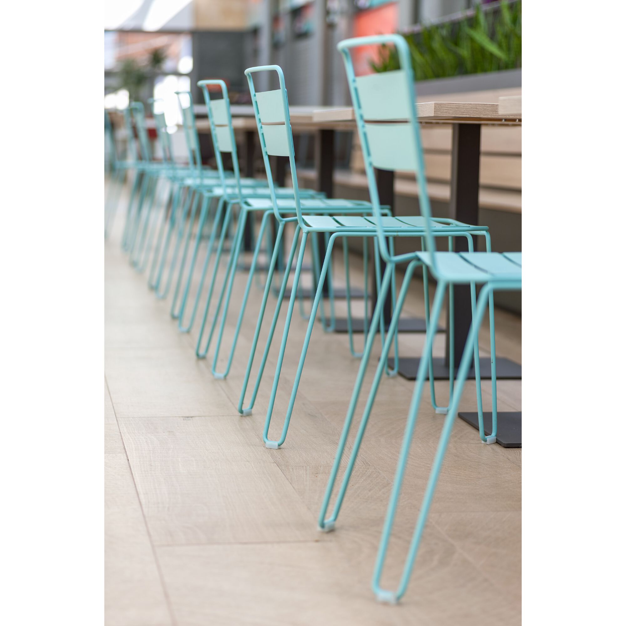 Стальной штабелируемый садовый стул iSimar Майорка ARCH-00122823 - Вид №2