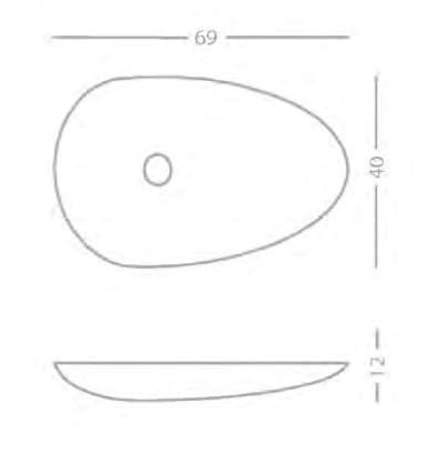Овальная столешница из камня Лечче PIMAR L25 ARCH-00052293 - Вид №2