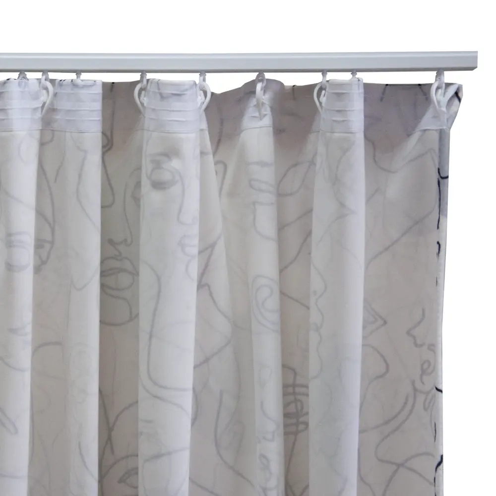 Штора на ленте «Набросок» 140x260 см цвет жёлтый SEASONS STLM-2042266 - Вид №3