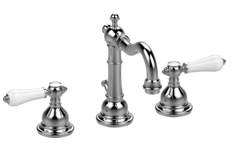 E-2500-LC1 Three-hole washbasin mixer with manual pop-up waste GRAFF Adley