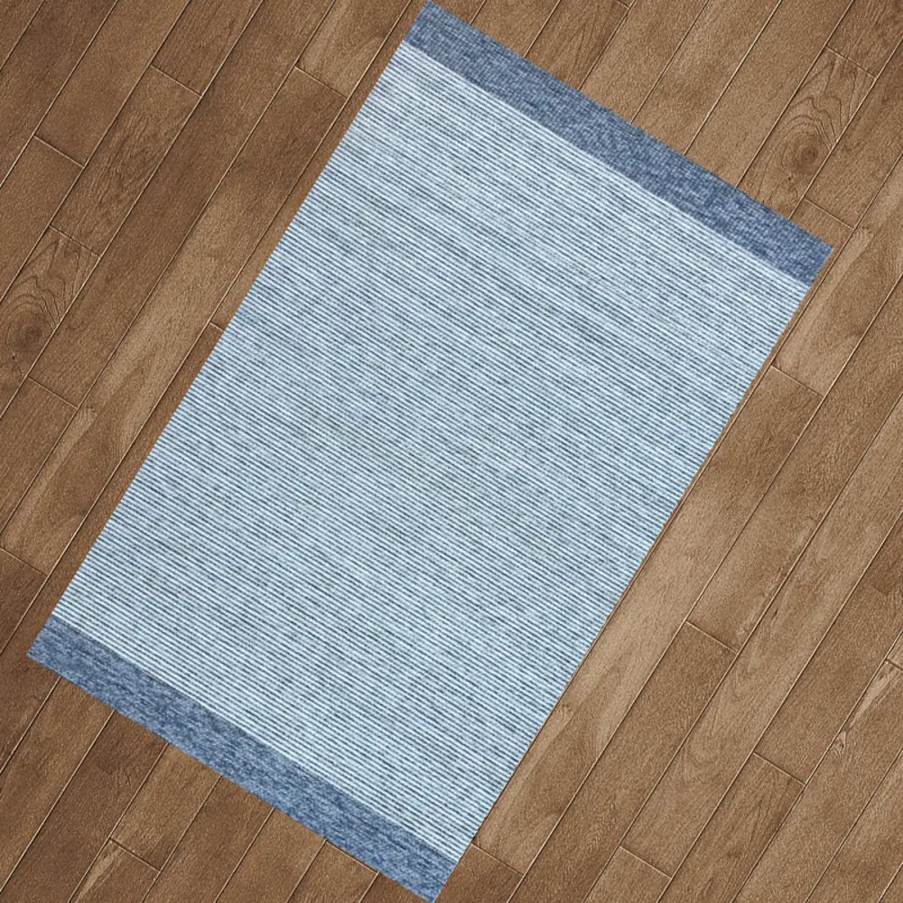 Коврик декоративный CTIM Лаос 384 55x85 см акрил цвет синий 89433226 STLM-2130881 