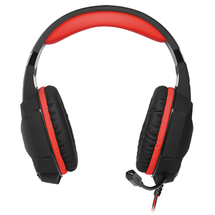 SV-014797 Игровые стереонаушники с микрофоном ap-g988mv, черный-красный Sven Santreyd  - Вид №1