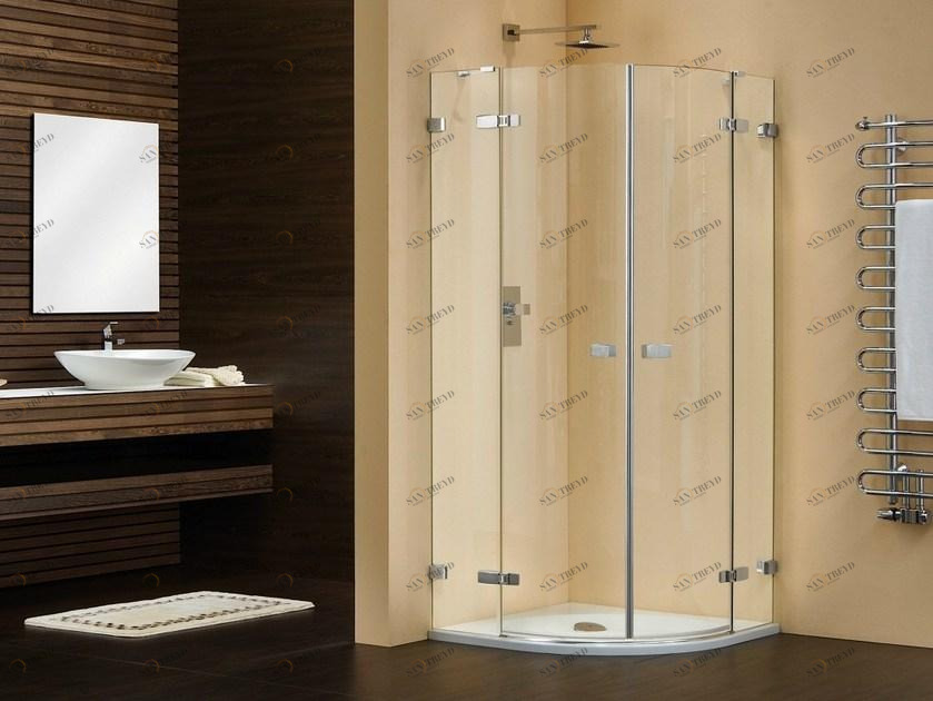 Duka Душевой уголок угловой с распашной дверцей Aura – senza profili Vr4p