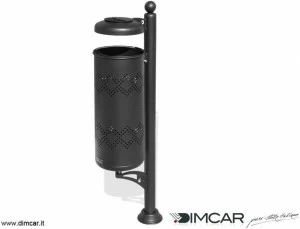 DIMCAR Урна для мусора из металла для улицы Elite 331