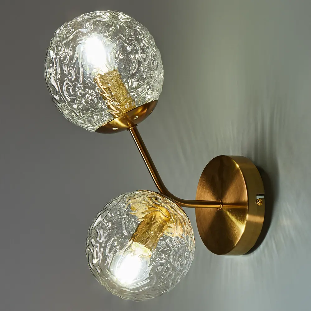 Бра Freya FR5207WL-02BZ с двумя плафонами в бронзовом исполнении 84239561 STLM-0047398 - Вид №1