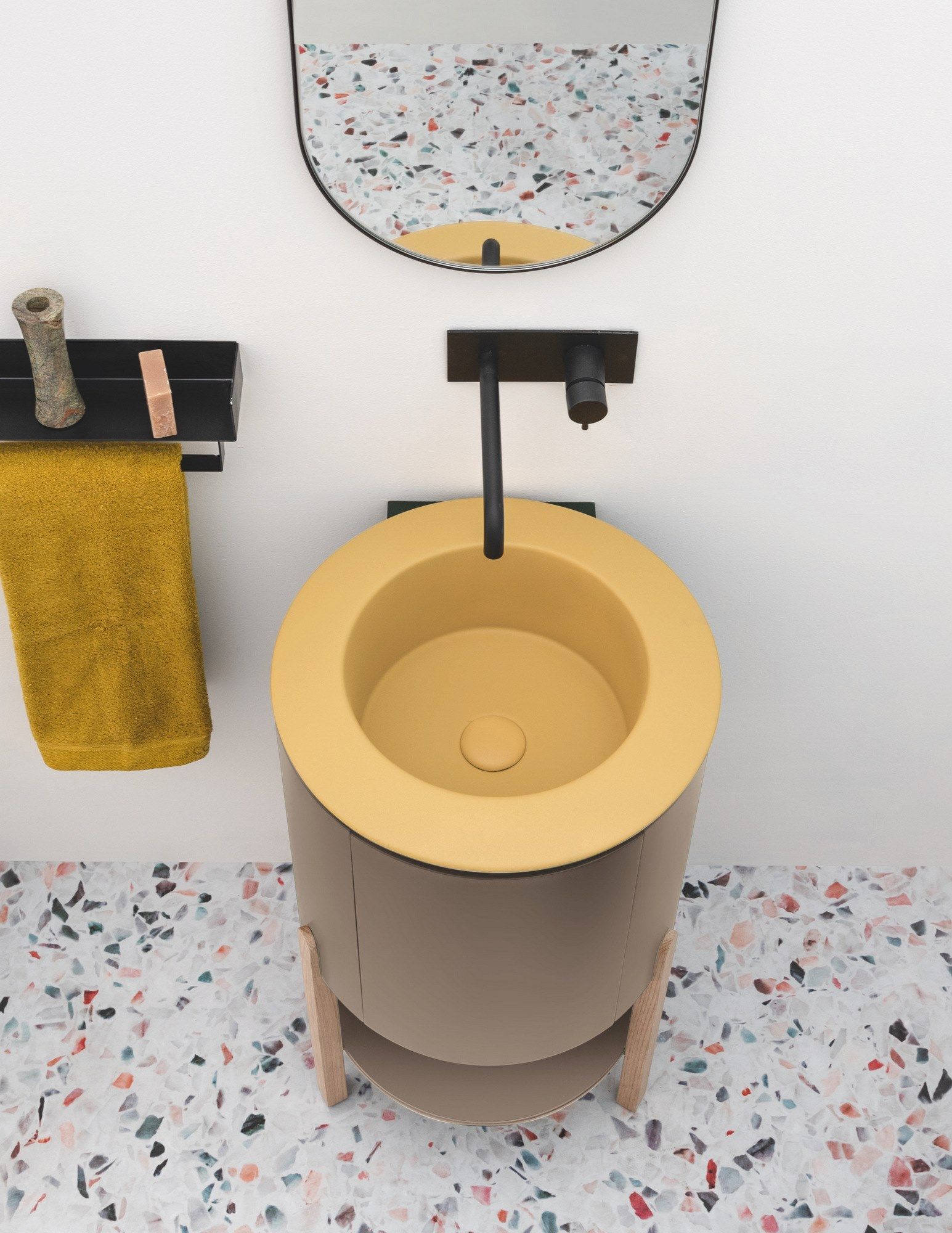 Напольный шкаф для умывальника из МДФ с дверцами Axa Skyland ARCH-00130359 - Вид №1