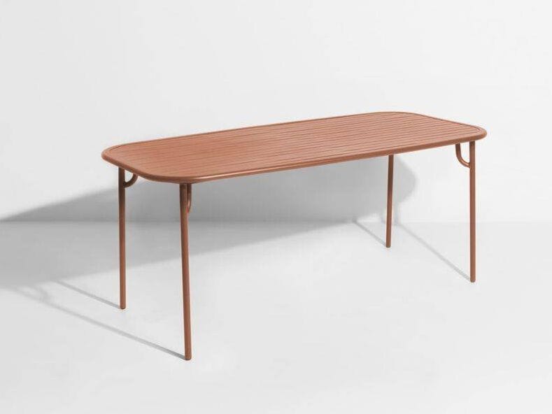 Алюминиевый прямоугольный садовый стол с порошковым покрытием In Stock Petite Friture ARCH-00122357