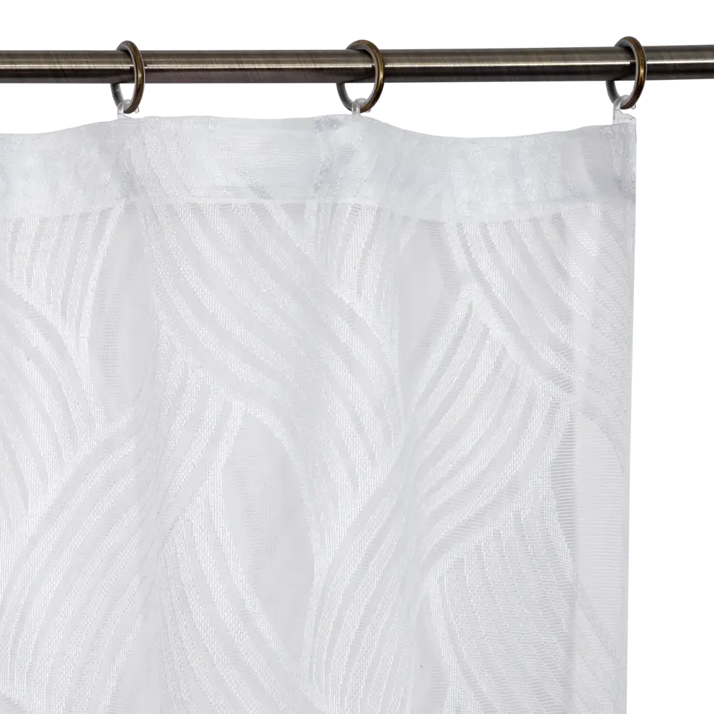 Тюль на ленте «Листок», 300х280 см, мотивы, цвет белый ТОРГОВЫЙ ДОМ ТЕКСТИЛЬ STLM-2042072 - Вид №2