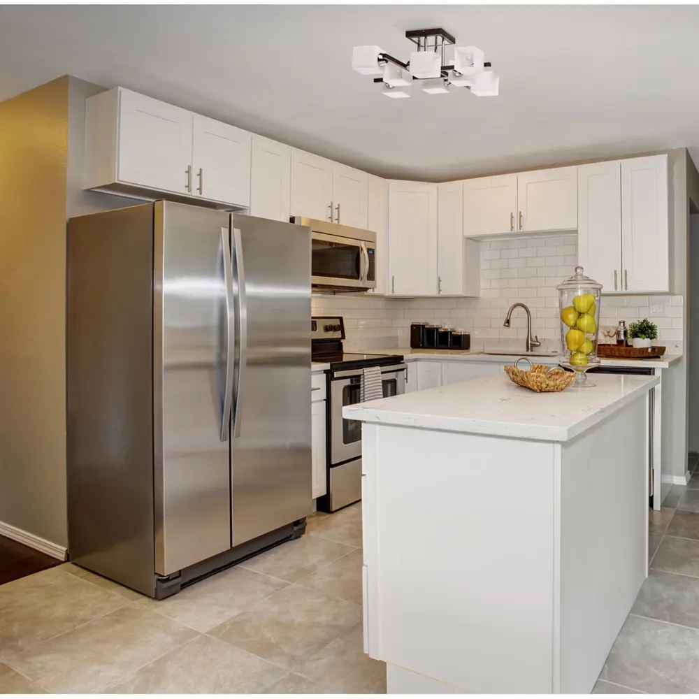 Люстра Тетро 8xE27x60 Вт, металл/стекло, цвет хром/чёрный/белый MW-Light STLM-2153372 - Вид №8