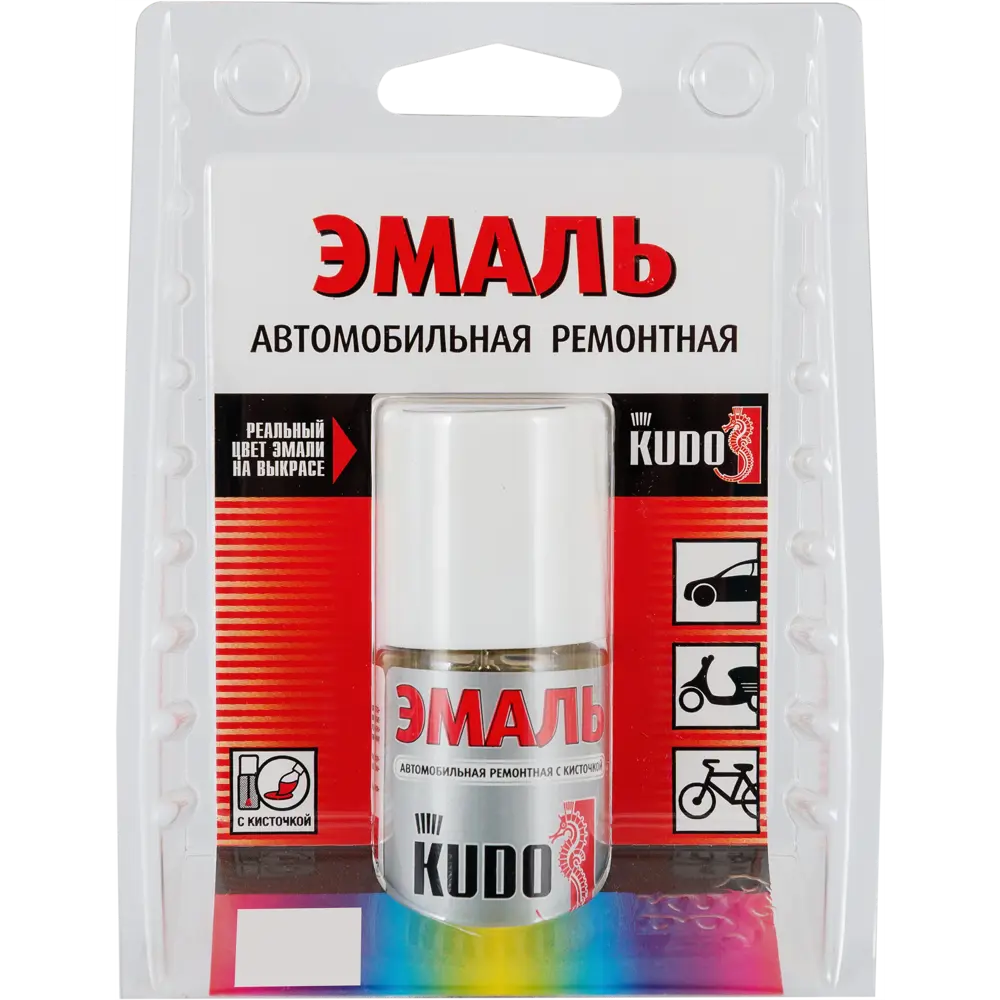 Эмаль автомобильная Kudo с кисточкой цвет мокрый асфальт 15 мл STLM-2047002 - Вид №2