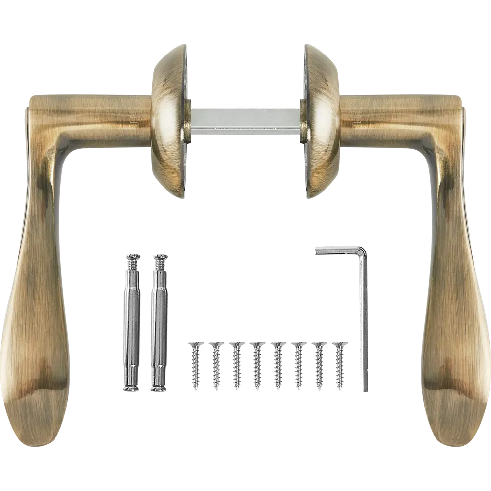 Дверные ручки Punto Salsa без запирания цвет бронза STLM-2136088 - Вид №1