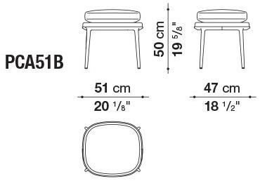 Maxalto Пуф из мягкой кожи Caratos sun-id-1387494 - Вид №2