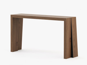 Прямоугольная консоль из грецкого ореха