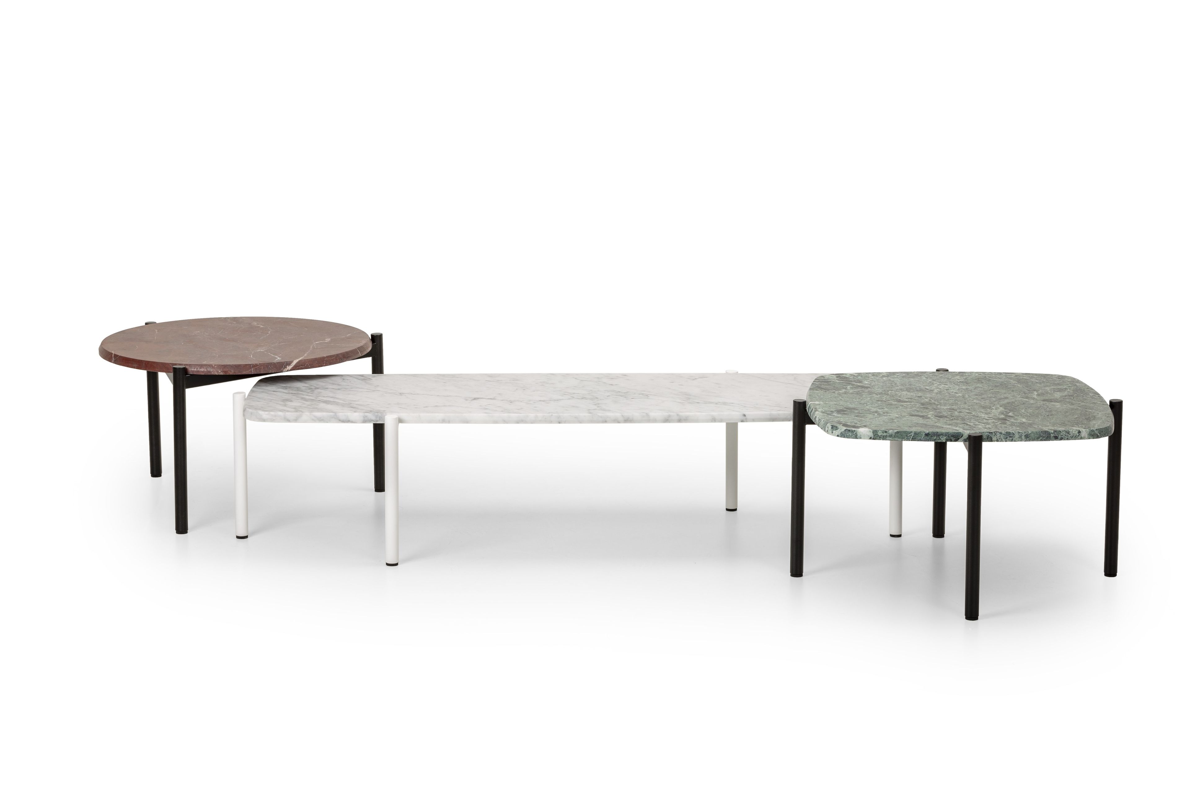 Мраморный квадратный низкий журнальный столик True Design Blade Coffee ARCH-00080968 - Вид №2