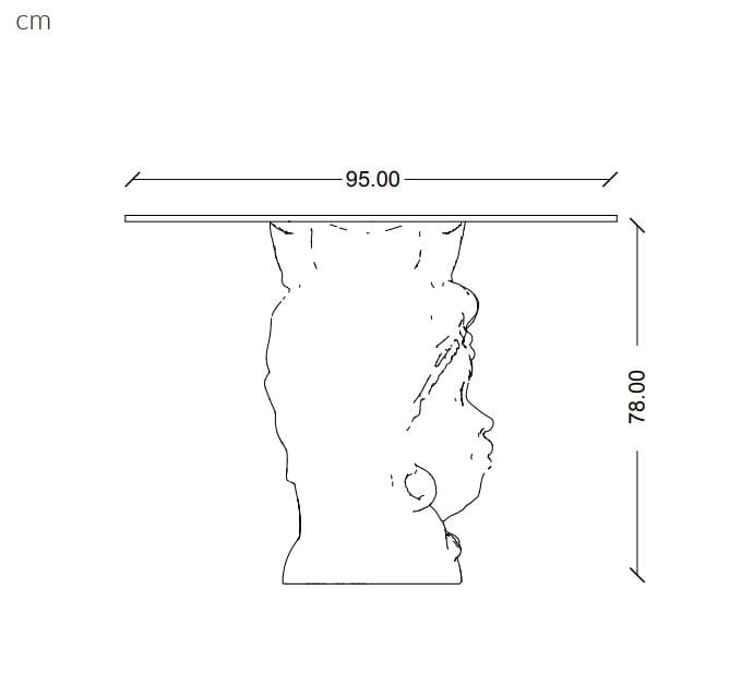 Пластиковый стол с 3D-печатью Mediterranea Design Moro ARCH-00141517 - Вид №7