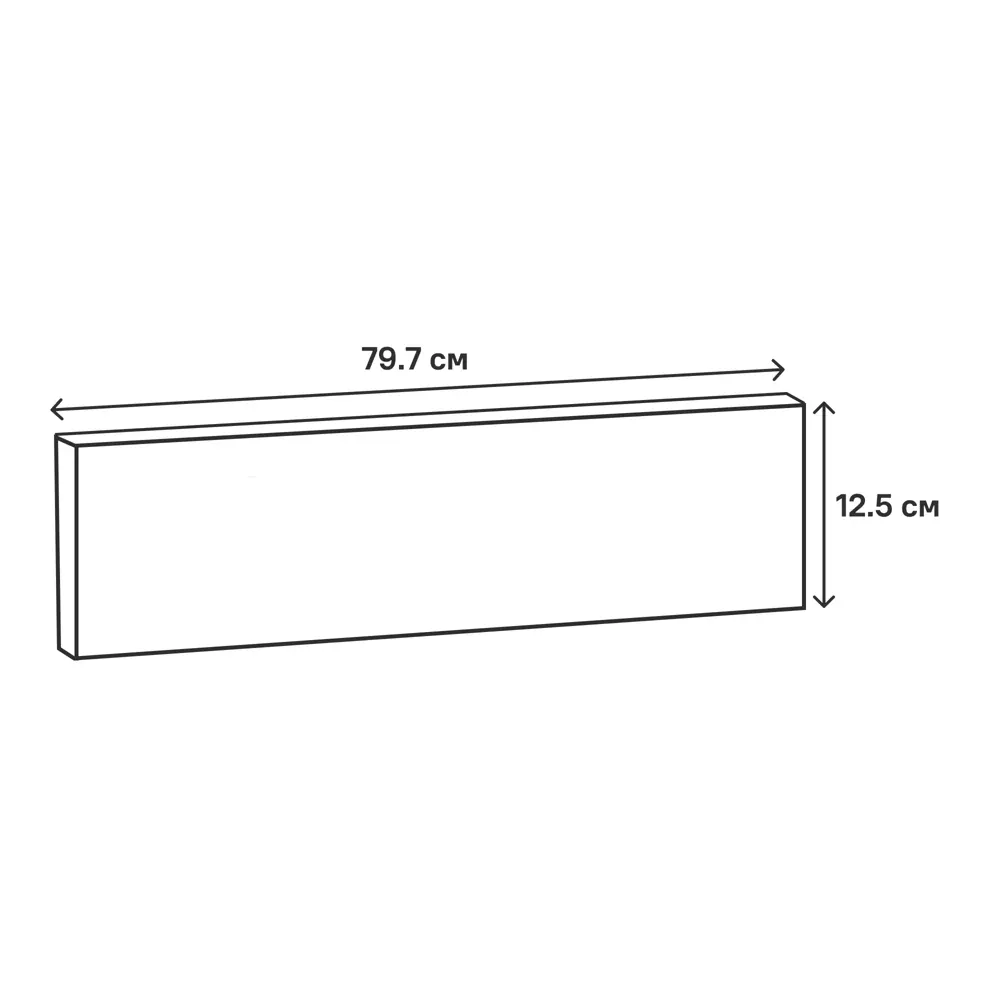 Фасад для кухонного ящика Реш 79.7x12.5 см Delinia ID МДФ цвет белый STLM-2158847 - Вид №14