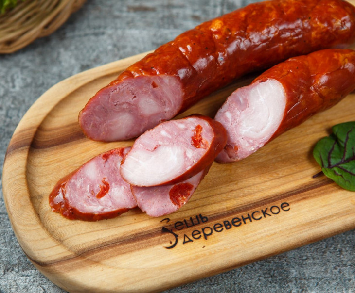 7326 Колбаса "Пармская" с вялеными томатами п/к кольцо Вкусляндия  - Вид №1