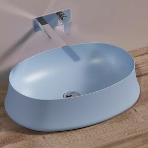 SH04PERVINCAMATT Накладная раковина на столешницу  овальная Simas Sharp