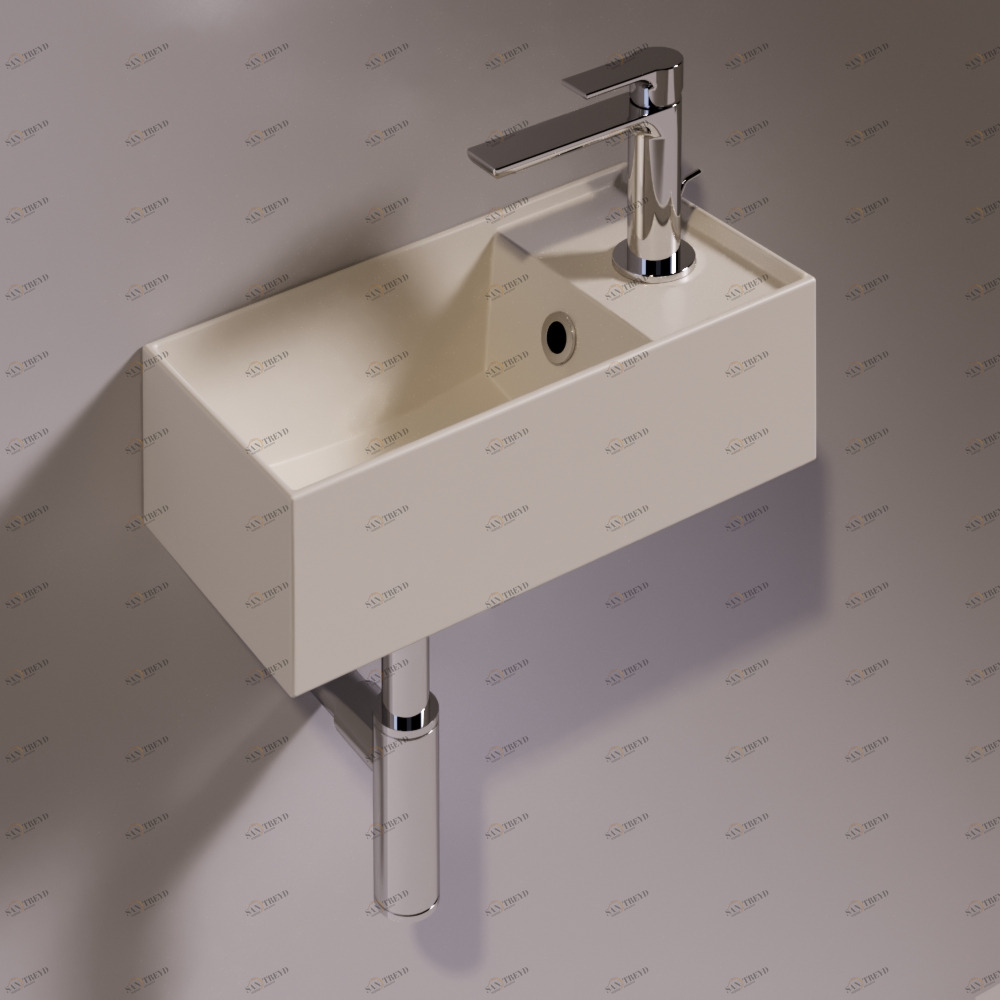 AG20SABBIAMATT Подвесная раковина настенная прямоугольная Simas Agile бежевая