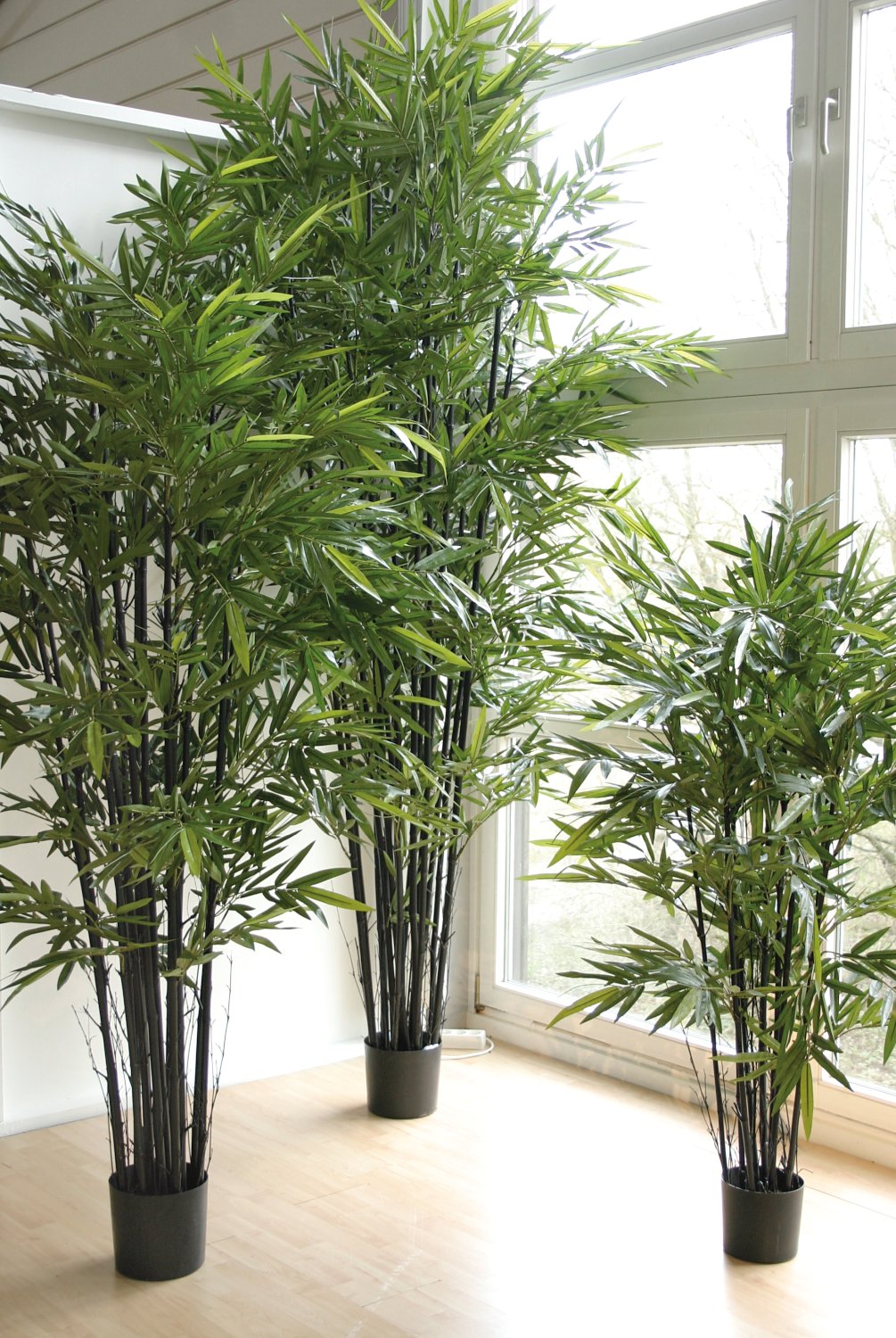 5695 883 a3 Бамбук искусственный, в горшке, 280 см, зеленый H-andreas  - Вид №2