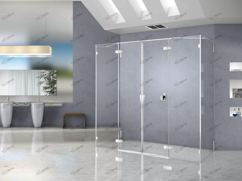 Duka Прямоугольная душевая кабина из хрусталя Aura – senza profili sun-id-1424206