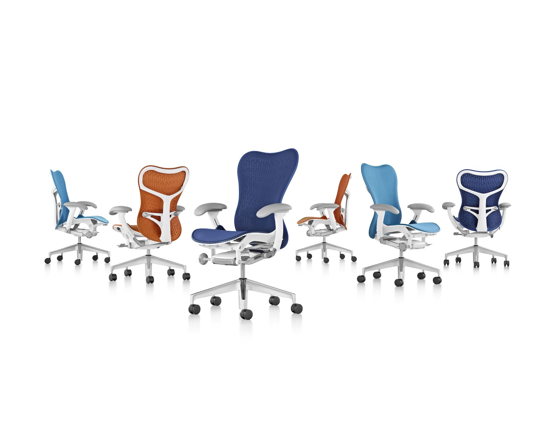 Эргономичное офисное кресло с вращающейся тканью Butterfly Herman Miller Mirra 2 ARCH-00092336 - Вид №22