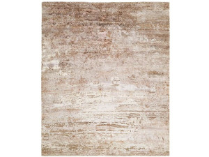 Шелковый прямоугольный ковер ручной работы