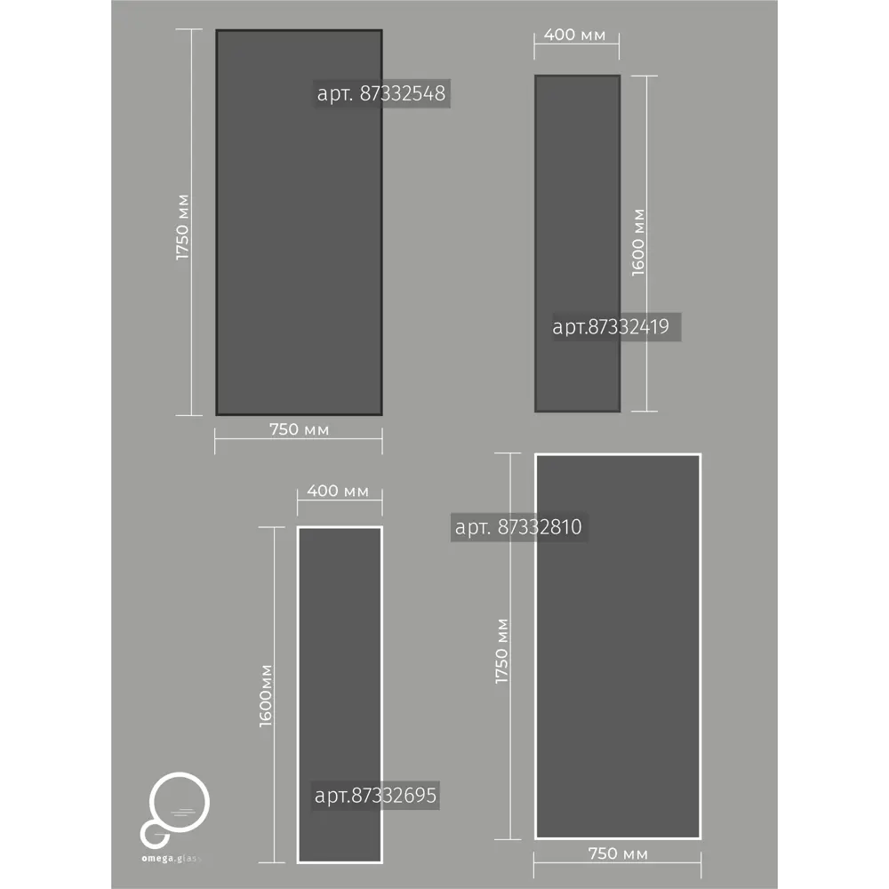 Зеркало декоративное Осло прямоугольное 40x160 см металл цвет белый Santreyd Бытовое зеркало STLM-2124819 - Вид №7