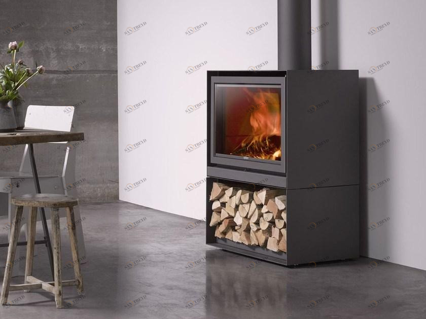 Stûv Закрытый дровяной камин с панорамным остеклением Stûv 16 sun-id-1371871