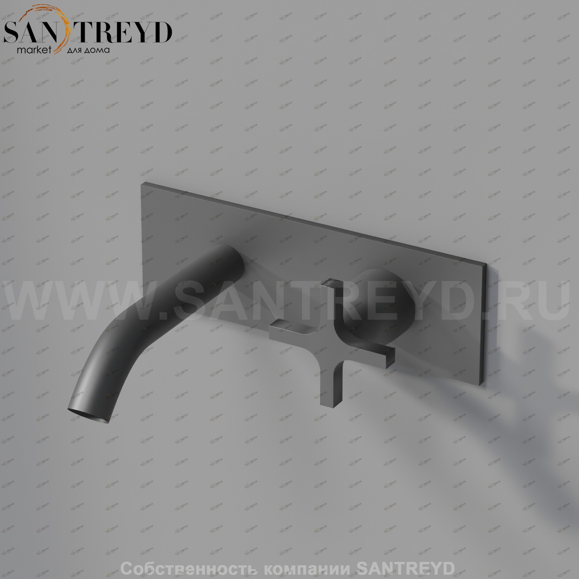 Встроенный смеситель AMEM331E MEMORY для раковины черный матовый Agape