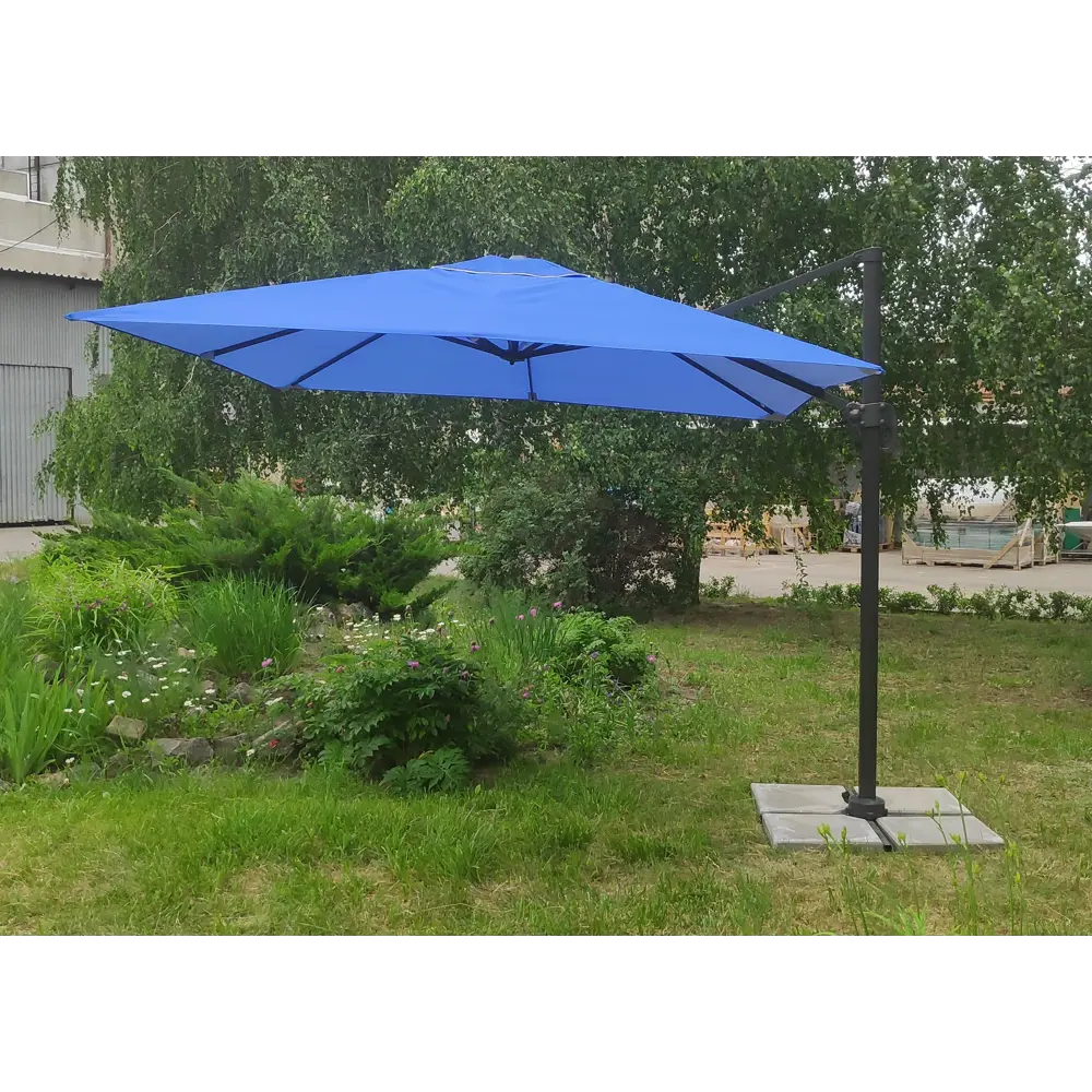 Зонт 3х3 м консольный алюминиевый с опорой Santreyd 5 STLM-2156490 - Вид №1