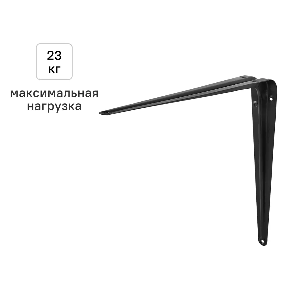 Утилитарный кронштейн Normo 30x35 см нагрузка до 23 кг цвет черный Santreyd STLM-2080673