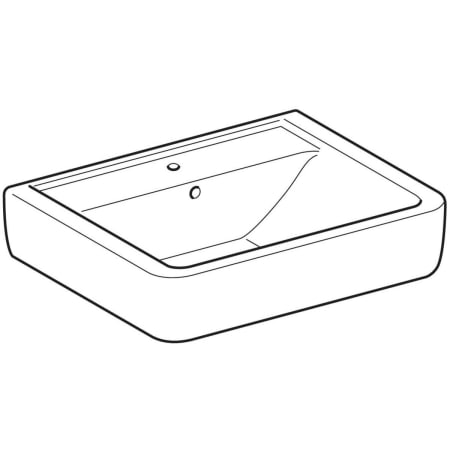 225155000 Накладная раковина Geberit Renova Plan Geberit  - Вид №1