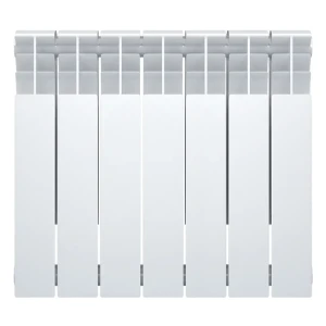 Радиатор секционный Monlan Bimetal 500/80 7 секций боковое подключение биметалл белый