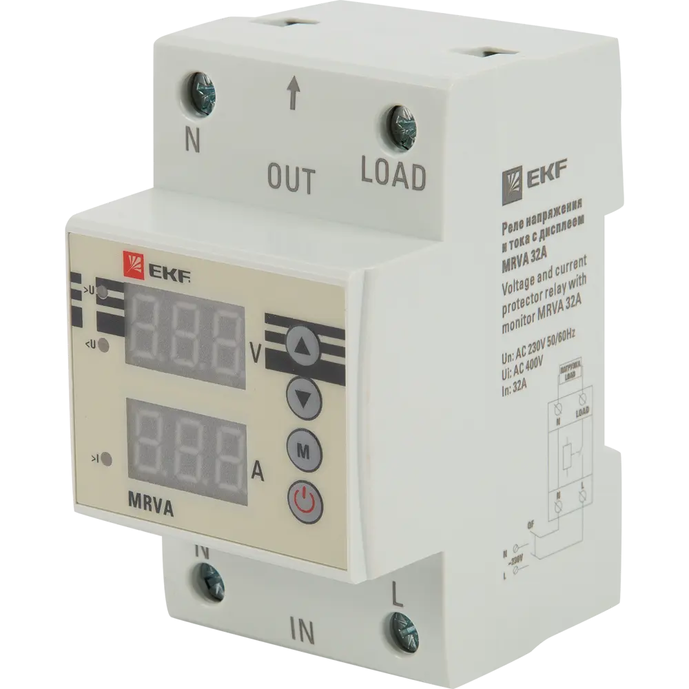Реле напряжения и тока EKF MRVA 32A 82502619 STLM-2046366 