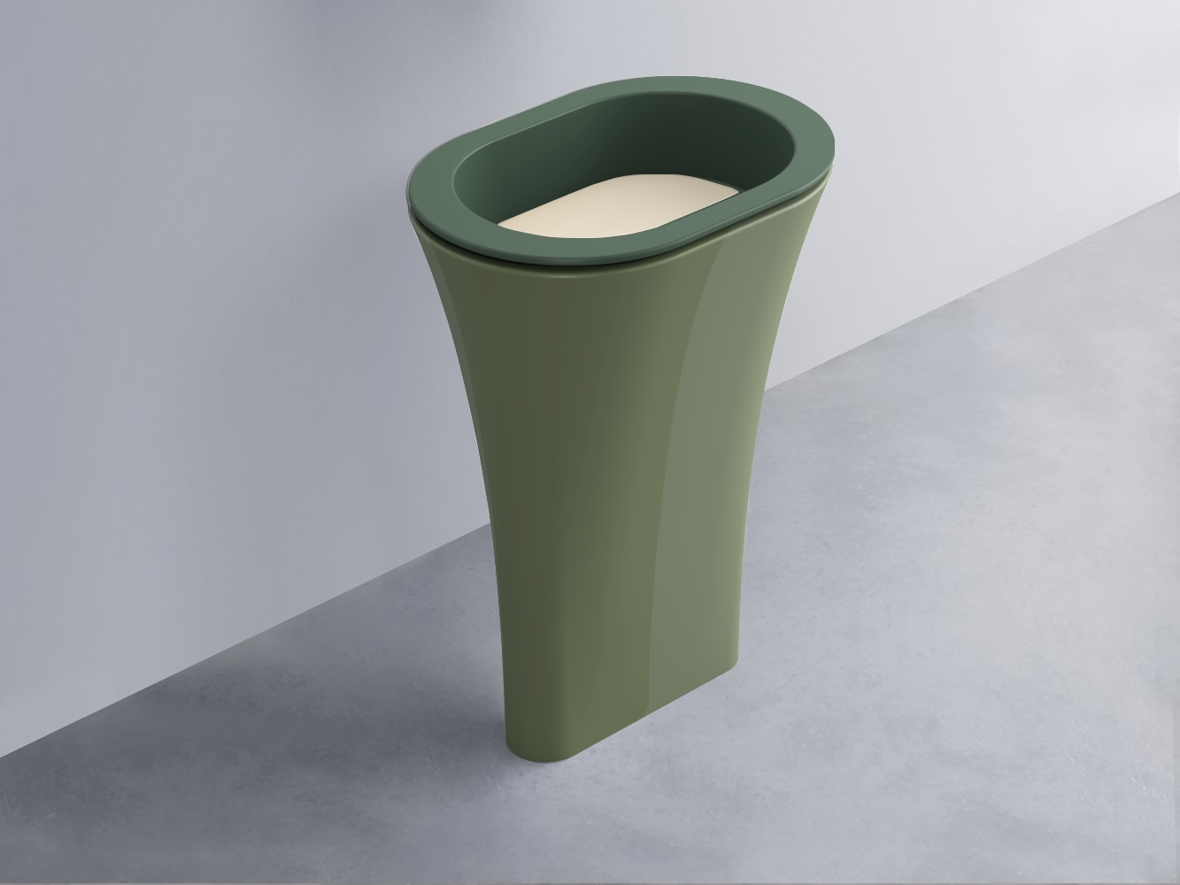 AMLA65-MU+AMPILO-LN+AMCOLO-AG Раковина Amedeo Ovale отдельностоящая cielo Enjoy + Amedeo Ceramica Cielo