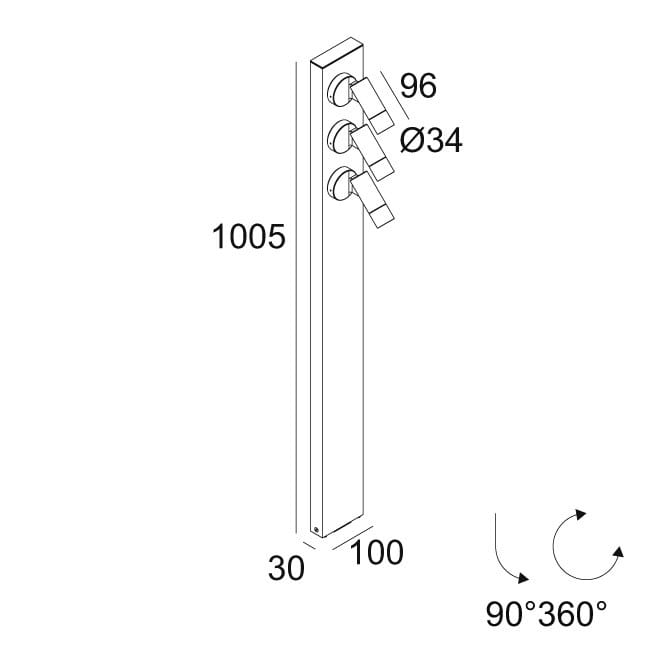 Металлический светодиодный световой столб Deltalight Spix ARCH-00037003 - Вид №4