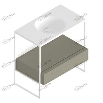 8MP302BITO Тумба со структурой из металла Kos by Zucchetti Morphing