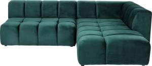 Модульный диван из полиэстера с полуостровом