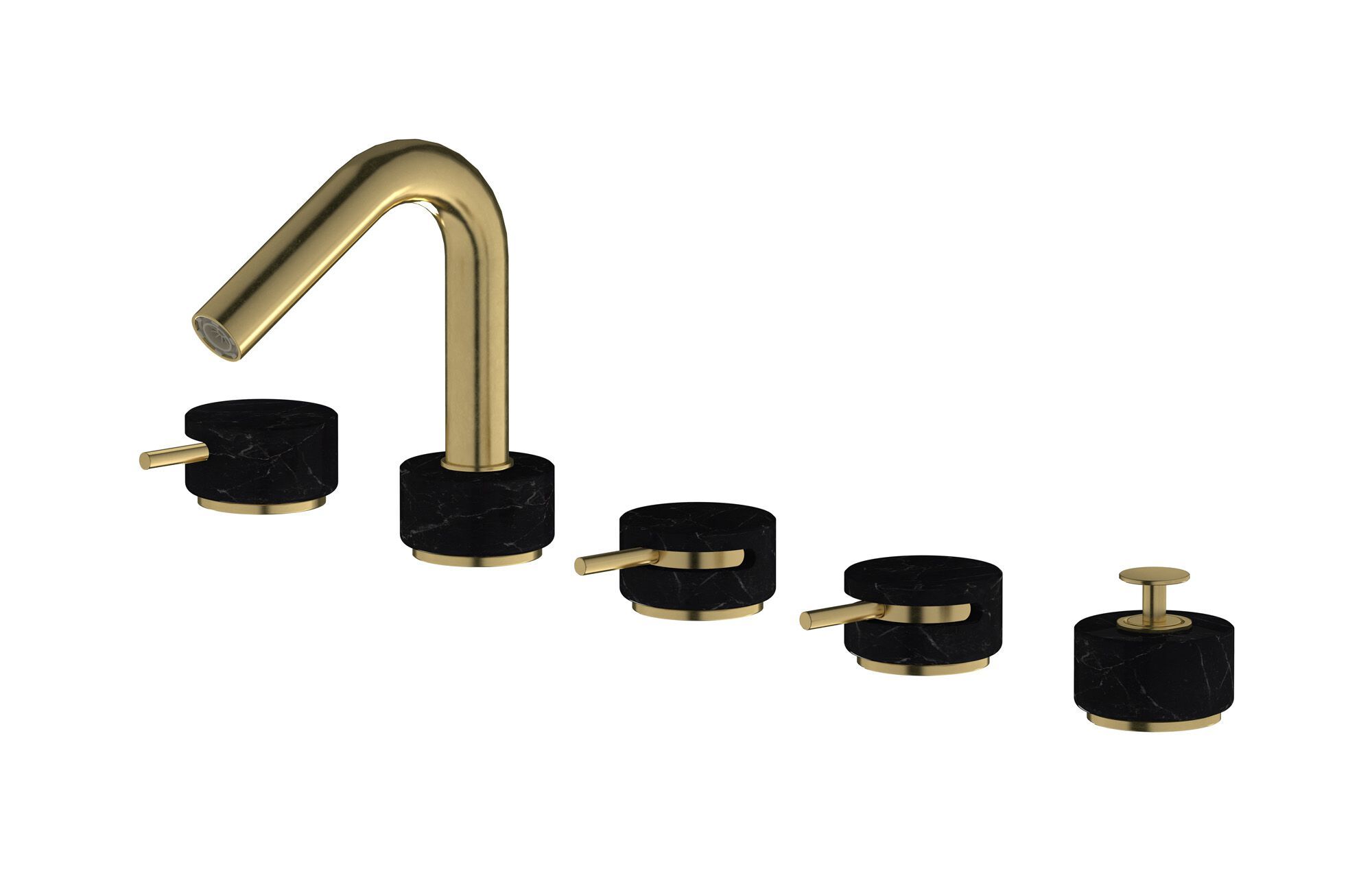 Смеситель для ванны с 5 отверстиями IB мрамор + мрамор Elle ARCH-00043007 - Вид №10