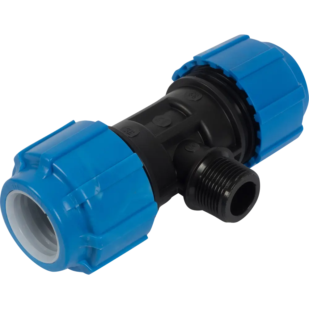 ПОЛИТЭК Тройник комбинированный для систем водоснабжения 32x3/4"x32 мм 13503176 STLM-0003222