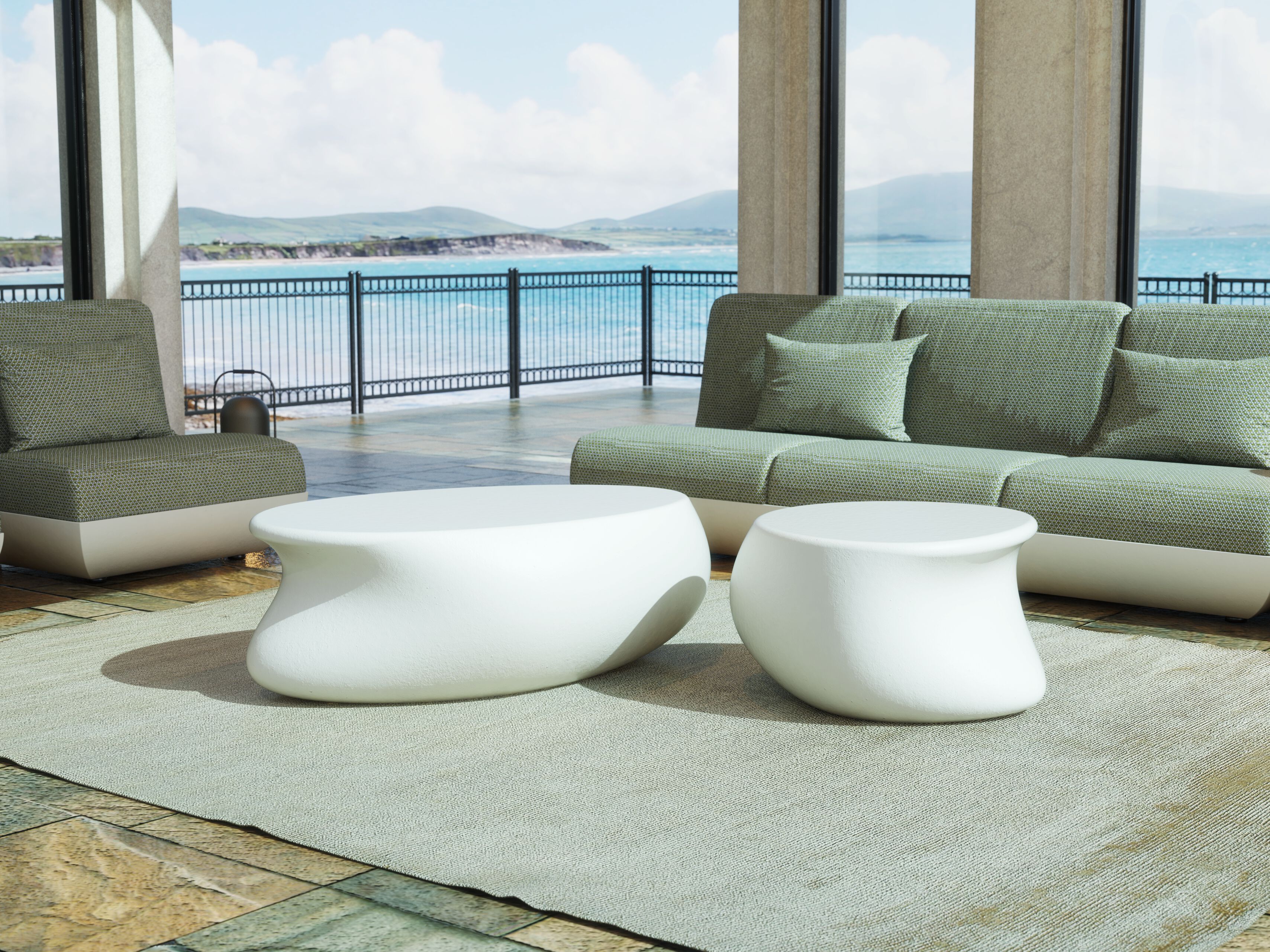 Овальный садовый стол из стекловолокна GANSK ECHO ARCH-00140243 - Вид №7