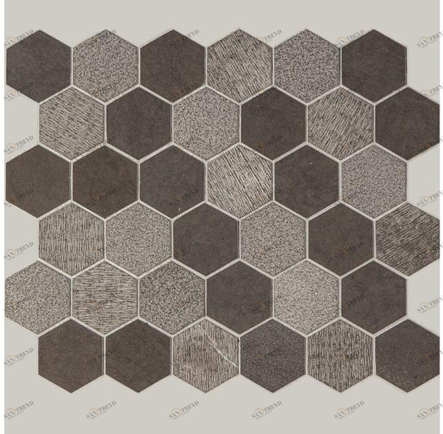 Ideamarmo Мозаика из камня Fossena Esagonale Exg 603