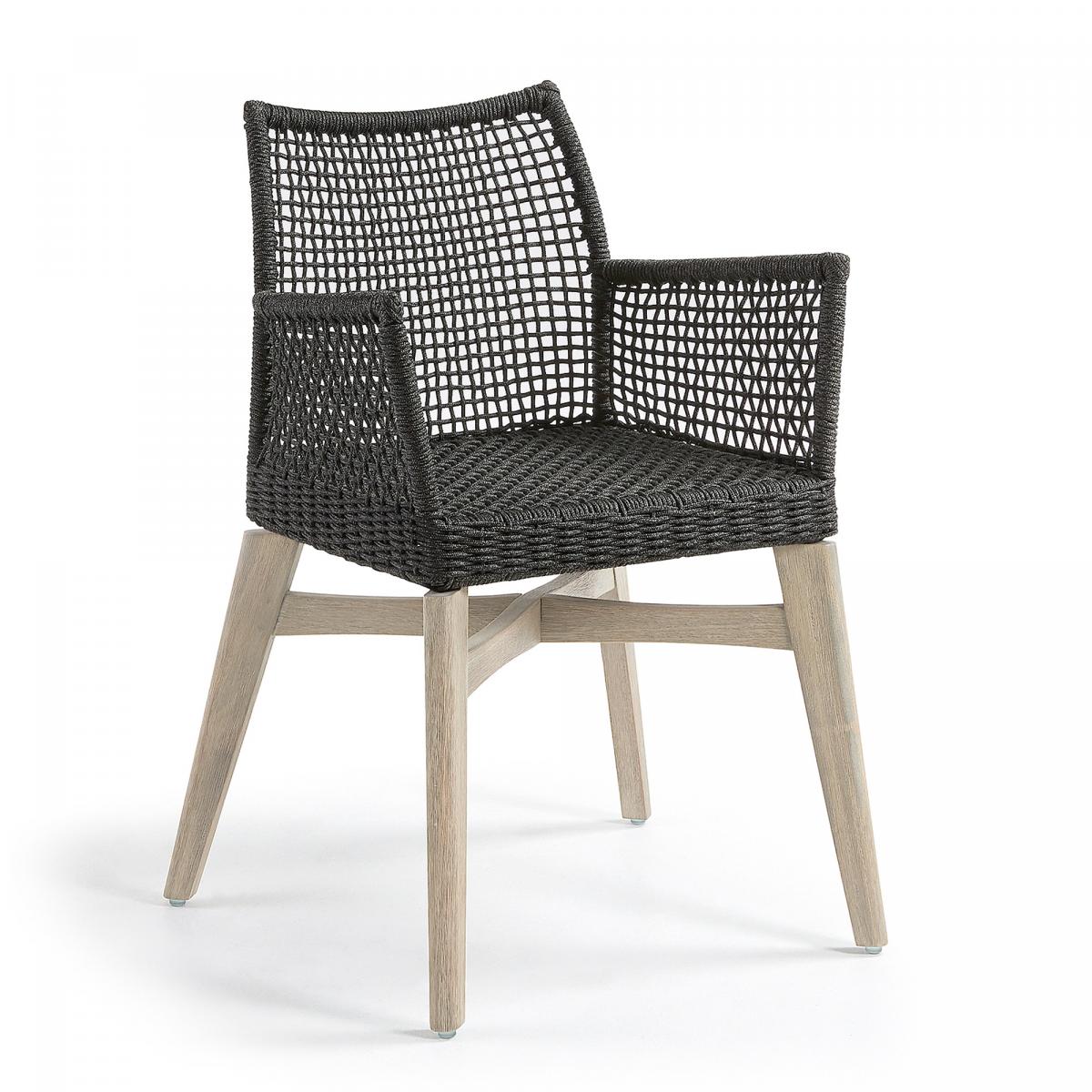 051748 Кресло темно-серое La Forma Rodini 