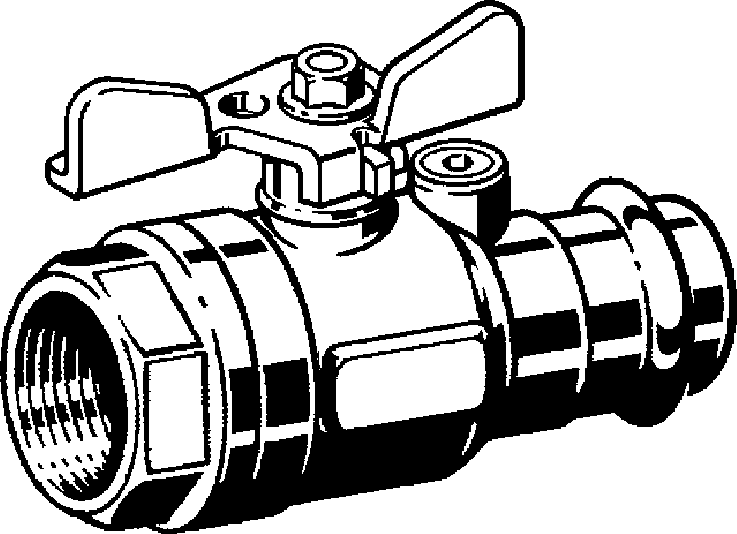 Viega Газовый шаровой кран Profipress G 2671.3 (587475) 587 475 - Вид №1