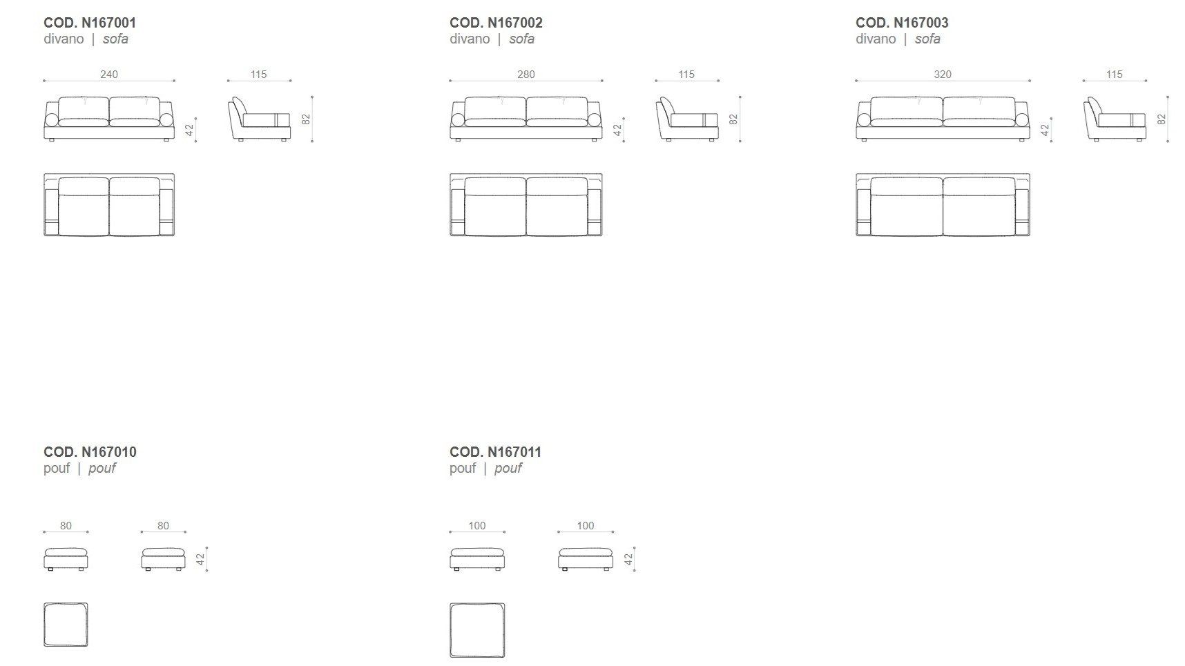 Ткань диван Nube Italia ARCH-00062513 - Вид №2