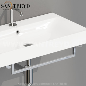 912001 Полотенцедержатель 682 мм ФРОНТАЛЬНЫЙ для арт. 3533 и 3550, цвет Хромированный Kerasan Cento Италия